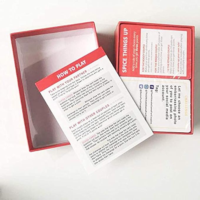 rayihni اللعبة النهائية للأزواج - لعبة بطاقات ممتعة ورومانسية للأزواج - 200 بطاقة حوار لتعزيز العلاقة بين الأزواج - النسخة الإنجليزية - Image 3